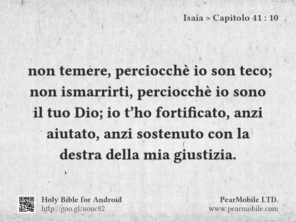 Isaia, Capitolo 41:10